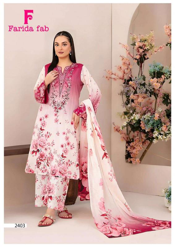 Farida fab parian dream vol-24 wholesale dress material masjid in mumbai